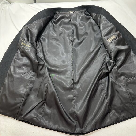 Jacobson's Men's 42 Regular 100% Pure Camelhair Suit Jacket Black Sport Coat USA - Picture 6 of 16